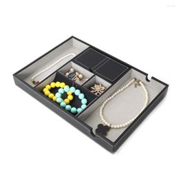 Jewelry Pouches Nightstand Leather Dresser Organizer For Key Wallet Phone Catch All Tray Men