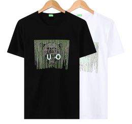 Men's T-Shirts Casual T-shirt Summer Men Women Glow Badge Print Hip Hop Short Sleeve Fidelity Multicolor Tshirts