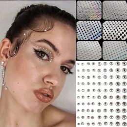 Body Glitter Party Festival Makeup Decoration Face Body Colored Diamonds Jewels Pearls Stickers Self Adhesive EyeShadow Acrylic Sticker 231113