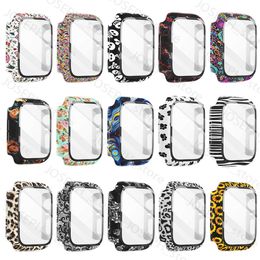 Other Fashion Accessories Glass+Case for Apple Watch 44mm 40mm 42mm 38mm Full Cover Hard PC Bumper Protective Frame for iWatch Series SE/6/5/4/3/2/1 J230413