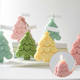 Scented Candle Christmas Tree Scented Candle Tree Shape Candles for Christmas Home Decoration Keep The Air Fresh Desktop Crafts P230412