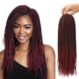 24 Inch Long Medium Box Braids Crochet Hair Synthetic Hair Extension Box Braid Braiding Hair