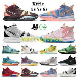 OG Retro with original box Fast Delivery 2022 Kyrie 7 Kyries 5s Basketball Shoes Collection Special Fx Pre-heat Viii Kyrie Men Gold Daybreak Beach Vibes Sisterhood