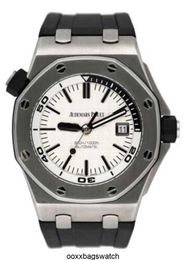 Audemar Pigue Luxury Watches Royal Oak Chronograph Watch Audemar Pigue Royal Oak Offshore Diver 15710ST Silver Dial Mens Watch HBV1