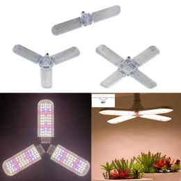 Grow Lights 24W 36W 48W Foldable LED Grow Light Sunlike Growing Lamp Full Spectrum E27 Grow Bulb for Plant Vegetables Flower Greenhouse P230413