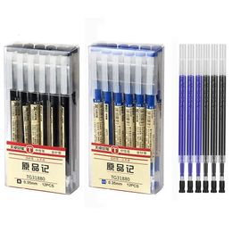 Ballpoint Pens 035mm Fine Gel Pen BlueBlack Ink Refills Rod for Handle Marker School Gelpen Office Student Writing Drawing Stationery 231113