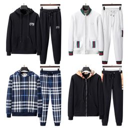 Men's Sports Suit Cotton Brand Tech Fleece Good Quality Hoodie Male Training Wear Sweatshirt Set Sweatpants. M-3XL 14 Colours