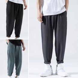Men's Pants Summer Trousers Quick Dry Men Thin Ninth Fashionable Mid Waist Male Clothes