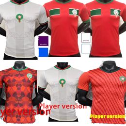 player version 23/24 Moroccan soccer jerseys HAKIMI Maillot marocain ZIYECH football shirts men HARIT SAISS IDRISSI BOUFAL jersey Maroc national team shirt