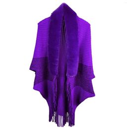 Scarves Cape Shawl Wide Woollen Collar Warm Fringe With Cheongsam Knitted Cardigan Coat Woman Womens Scarf Wrap