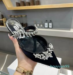 2023 Women snow beautiful Sandals High Heels Rubber Slide Sandal Platform Slipper Sizes 35-40