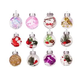 Christmas Decorations Christmas Baubles Ornaments transparent ball Christmas ball Christmas tree pendant hanging Christmas decoration hanging ball 231109
