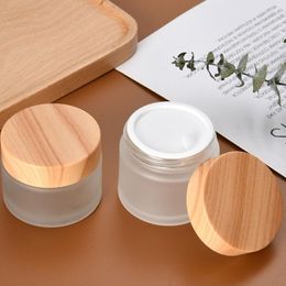 Storage Bottles 1PC Round Glass Jars With Leakproof Lids Empty Sample For Makeup Cosmetics Separate Travel Tool Drop