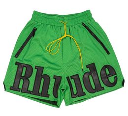 mens rhude shorts summer basket beach shorts embroidery designer shorts men