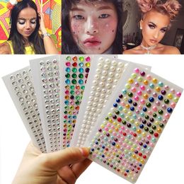 Body Glitter Glitter Face Rhinestone Sticker Self Adhesive Body Eye Shadow Diamonds Bling Party Festival Decoration Jewels Stickers 231113