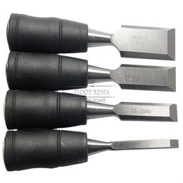 Freeshipping 4 Pcs/lot Wood Chisel Wood Carving Tools 1''/3/4''/1/2''/1/4'' Tail With Rivets Wo Pgnq