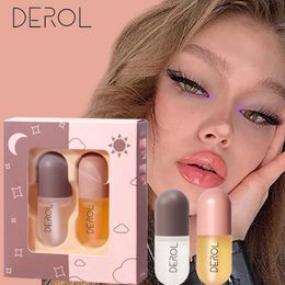 Lip Gloss DEROL Plumper Set and Care Can make the lips Fuller And Maximizer Enhancer Oil 231113