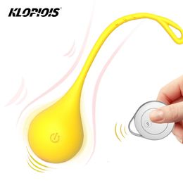 Eggs/Bullets KLOPIOIS Electric Vaginal Balls Female Sex Toy Kegel PC Muscles Exercises For Tightening Vagina Vibrating Egg Orgasm Love Balls 230413