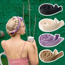 New Lazy Sleep Curly Hair Band Women Hairdressing Big Wave Heatless Curly Hair Bar with Hair Rope Set 2023