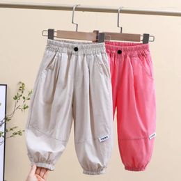 Trousers Casual Pants Baby Boys Girls Loose Harem Toddler Cotton Thin Child Sweatpants Teenage Kids Clothing For 2 To 14Y