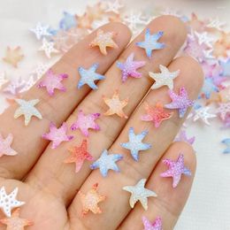 Nail Art Decorations 50Pcs Cute Mini Cartoon Colourful Little Stars Series Resin Flatback Ornament Jewellery Making Manicure Wear Accessorie