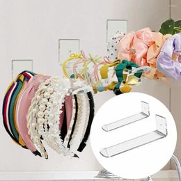 Jewellery Pouches 3pcs/6pcs Hairband Storage Rack Space-saving Wall-mounted Self-adhesive Organiser Transparent Hat Scarf