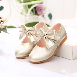 Sneakers Spring Summer Autumn Children Shoes Girls Princess Fashion Kids Single Bow knot Casual Flats 230412