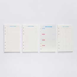 Refill Papers 6-hole Loose-leaf Planner For A6 Binder Notebook Weekly To-do-list Pad