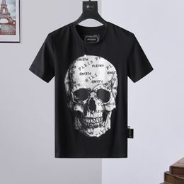 pleinxplein pp Men's T-Shirts Original design Summer shirt plein T-shirt pp cotton rhinestone skulls pattern shirt short sleeve 769 color