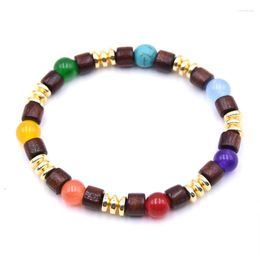Strand 2023 Trendy 7 Chakra Mala Bracelets For Women Yoga Healing Beads Charka Bracelet Men Beaded Jewellery Gifts Pulseira