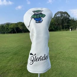 Other Golf Products 3 Colours Bear PU Leather Golf Club Headcover Set Golf 460Cc Driver FW Fariway Wood Hybird Cover And Iron Cover Putte 7917