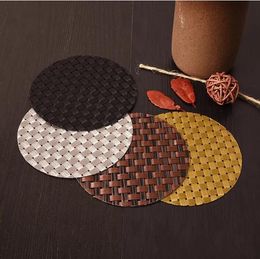 PVC Coaster Coffee Table Cup Mats Pad Heat Insulation Cup Pads Placemat Kitchen Accessories