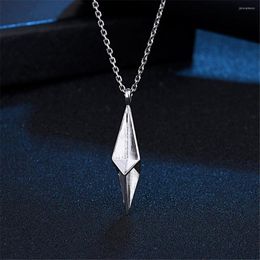 Pendant Necklaces Geometric Rhombus Necklace Men Hip Hop Retro Hipster Personality Domineering Men's