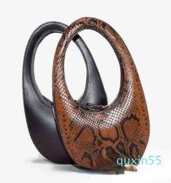designer Egg Bag Snake Leather Small Round Bag Mini Handbag Female