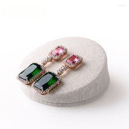 Jewelry Pouches Earrings Display Holder Stand Korea Linen Jewellery Bracelets Bangle