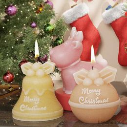 Candles 3D Christmas Moulds Bells Snowman Candle Cake Cookie Xmas Tree Moulds R231113