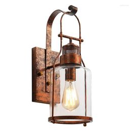 Wall Lamps Modern Style Lustre Led Dining Room Sets Luminaire Applique Antique Wooden Pulley Lamp Switch