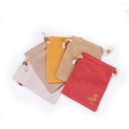 Jewellery Pouches 50Pcs Burlap Gift Bags Packing Drawstring Reusable Storage Organiser Wedding Valentines Christmas Candy Display