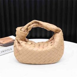 Designer Jodie Handbags Bag Venetasbottegas Spring and Summer Woven Lggbv Women's Knotted Cloud Hobo Mini Genuine Leather 7rd7