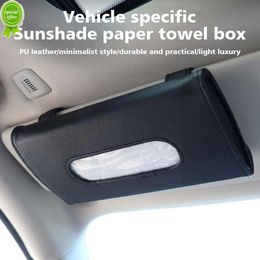New Car Tissue Box Towel Car Sun Visor Tissue Box Holder 23*12.5*2CM Auto Interior Storage Decoration For BMW Tissue Container H6J5