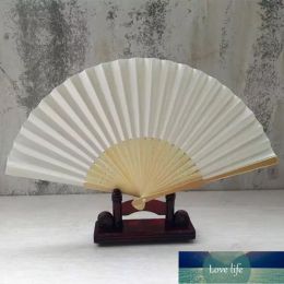 Wedding Favours Gifts Elegant Solid Candy Colour Silk Bamboo Fan Cloth Wedding Hand Folding Fans