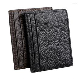 Card Holders Classic Retro Multi-functional Leather Ultra-thin Document Cover Cowhide Large Capacity Bag