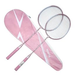 Badminton Rackets 2pcs Badminton Rackets Professional with Carrying Bag Set Indoor Outdoor Sports Accessory Badminton Beginner Equipment 231102
