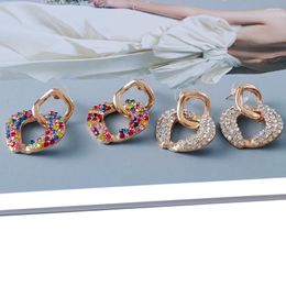 Dangle Earrings Fashion Geometry Gentle Jewelry Crystal Bohemian Accessies Punk Pendant Wedding Gift Preferred Cute For Women