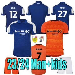 2023/2024 New Ipswich Town CHAPLIN Soccer Jerseys LADAPO HARNESS BURNS 2023 2024 BROADHEAD HIRST JACKSON TAYLOR Home Away 3rd Men kids football jersey shirts kit