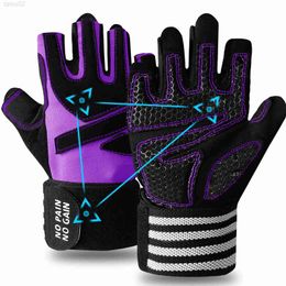 Wrist Support Women Sports Training Fitness Gloves Half Finger Weight Lifting Glove Wrist Support Protector Equipment Drop Shipping zln231113