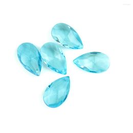 Chandelier Crystal 38mm/50mm/63mm/76mm/89mm Aquamarine Mesh Shape Pendants Parts Beads Hanging Crystals For