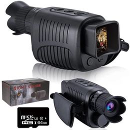 Telescope Binoculars 1080P HD Monoculars Infrared 5X Digital Zoom Night Vision Device Hunting Outdoor Day Dual Use 100 Darkness 300m 231113