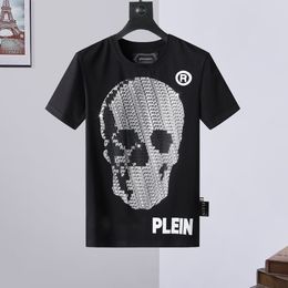 pleinxplein pp Men's T-Shirts Original design Summer shirt plein T-shirt pp cotton rhinestone skulls pattern shirt short sleeve 770 color