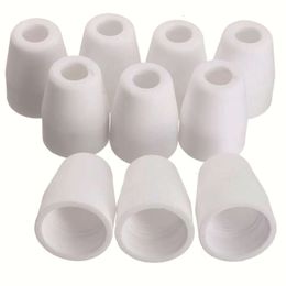 10pcs 40A/PT31 Plasma Cutting Accessories LG40 Electrode Protective Sleeve Porcelain Nozzle Cut Hine